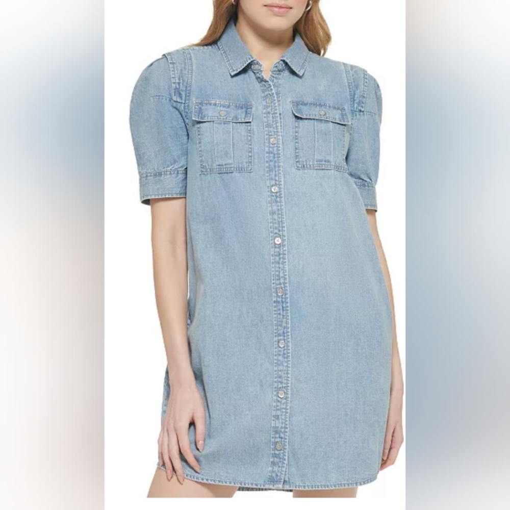 DKNY Women's Puff-Sleeve